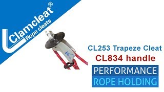 CL253 Trapeze cleat and CL834 Handle | Clamcleats Ltd