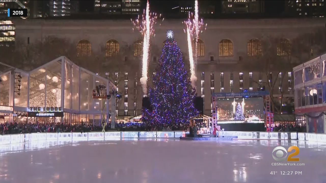 Tree lighting set for Bryant Park YouTube