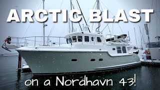 We survived an ARCTIC BLAST living on a Nordhavn 43 in the Pacific Northwest! [MV FREEDOM SEATTLE]