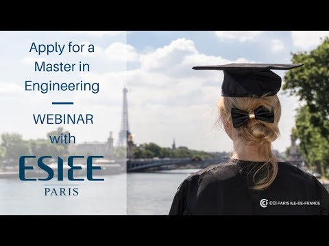 Apply for a Master of engineering at ESIEE Paris
