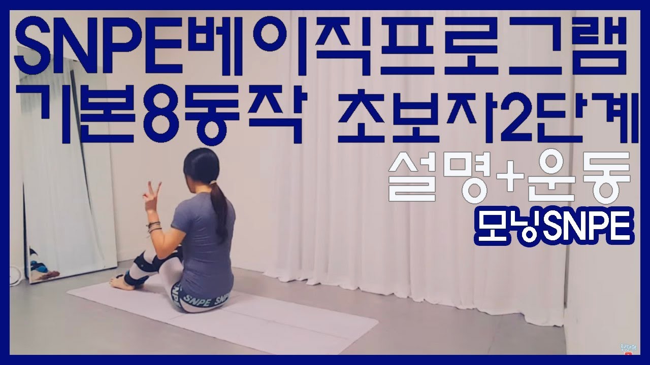SNPE바른자세척추운동_베이직프로그램 초보자 2단계-SNPE1번, SNPE2번, SNPE3번, SNPE4번, C무브, T무브, L무브, SC무브 포함