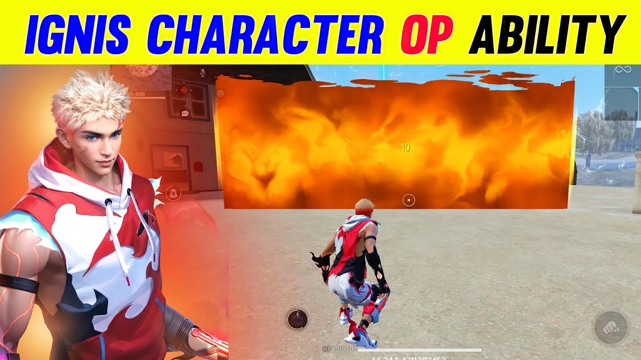 Ignis Character Ability | Free Fire New Character Ability - YouTube