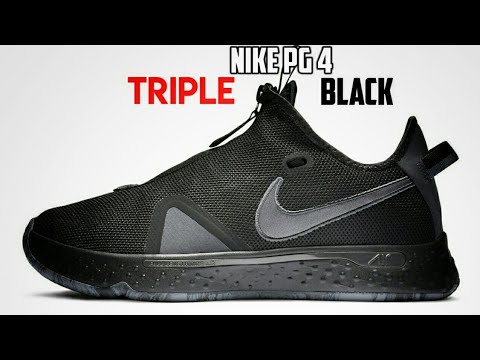 nike pg 4 triple black