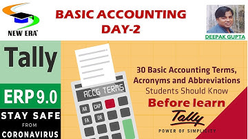 Basic Accounting Day -2 By Deepak Gupta