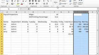 Excel 2010 Tutorial Hiding and Unhiding Columns and Rows Microsoft Training Lesson 6.3 Excel 2010 Hide Unhide Columns And Rows
