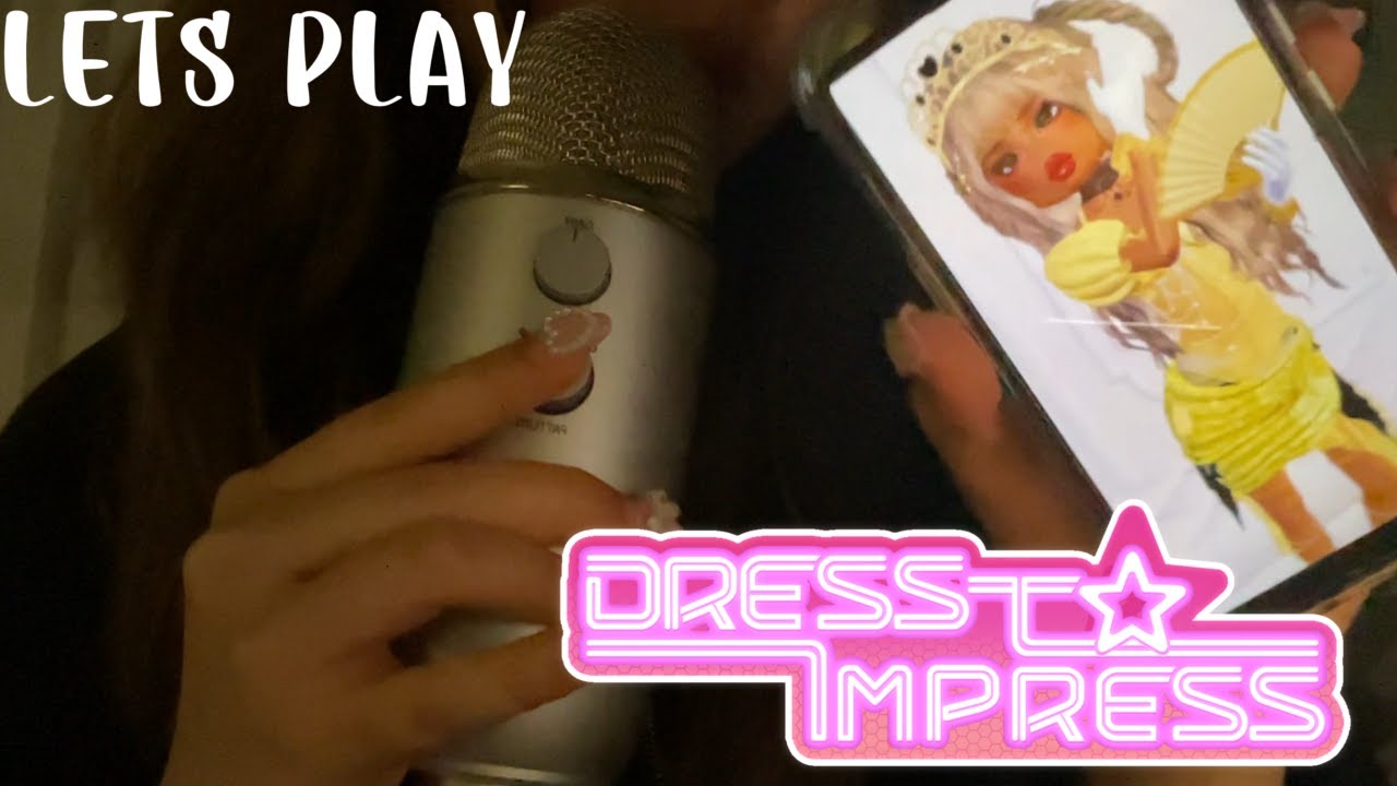ASMR ~ lets play DRESS TO IMPRESS! | CLICKY whispers 💞