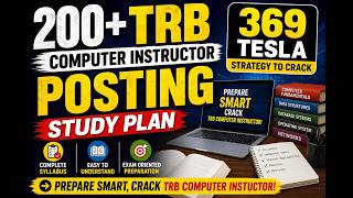 TRB Computer Instructor 200+ Postings | Complete Study Plan | 369 Tesla Strategy to Crack