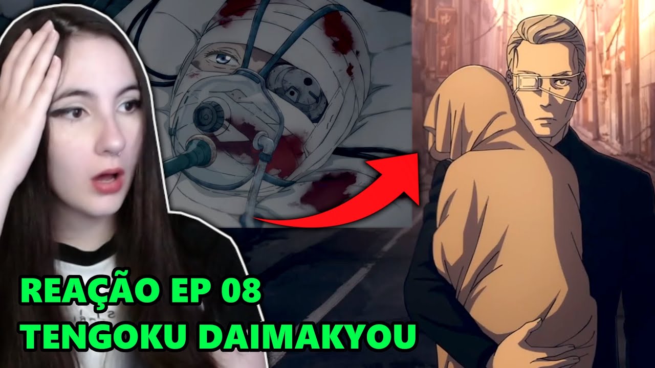 ESSE ANIME TEM MUITO POTENCIAL!, TENGOKU DAIMAKYOU EPISÓDIO 1 REACT