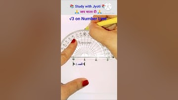Class 9 Maths || How to represent root 3 on number line #shortsfeed #shorts #ytshorts