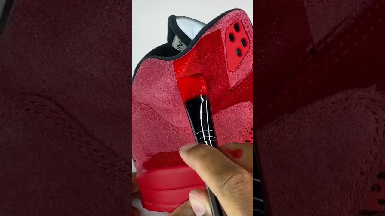 🔥 &iquest;Tus Jordan 5 Retro Red Suede ya no lucen como antes? MIRA ESTE TINTE PARA GAMUZA 🔴 👟