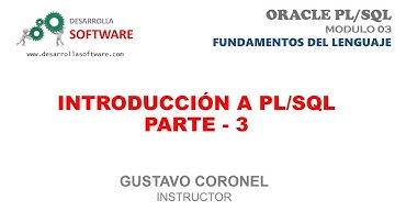 #UDEMY - #ORACLE #PLSQL - MODULO 03: INTRODUCCIÓN A PL/SQL - PARTE 3