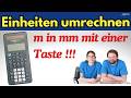 Meter in Millimeter umrechnen mit dem TI-30X Prio – Einfach erklärt!