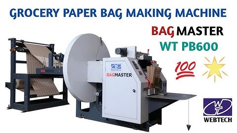 Grocery Paper Bag Making Machine | V Bottom Paper Bag Making Machine | पेपर बैग मेकिंग मशीन