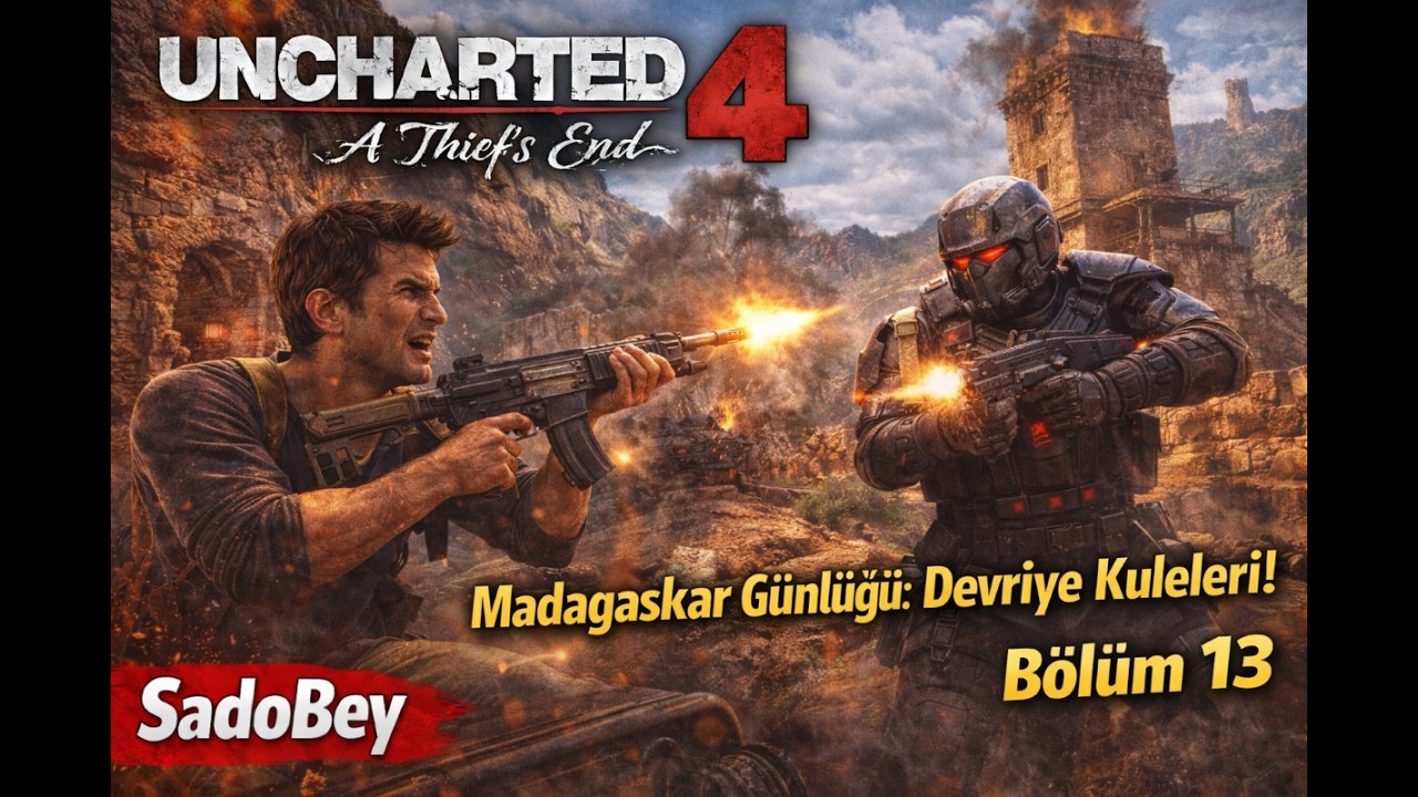 Uncharted 4 Bölüm 13 | Zırhlı Düşmanlara Karşı! 12 Kule Sırrı Ortaya Çıkıyor
