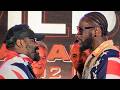 Deontay Wilder vs Derek Chisora INTENSE FACE OFF during UK Presser!