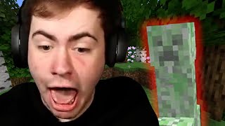 Minecraft BUT you get SHOCKED if you take Damage (ft. Dream)