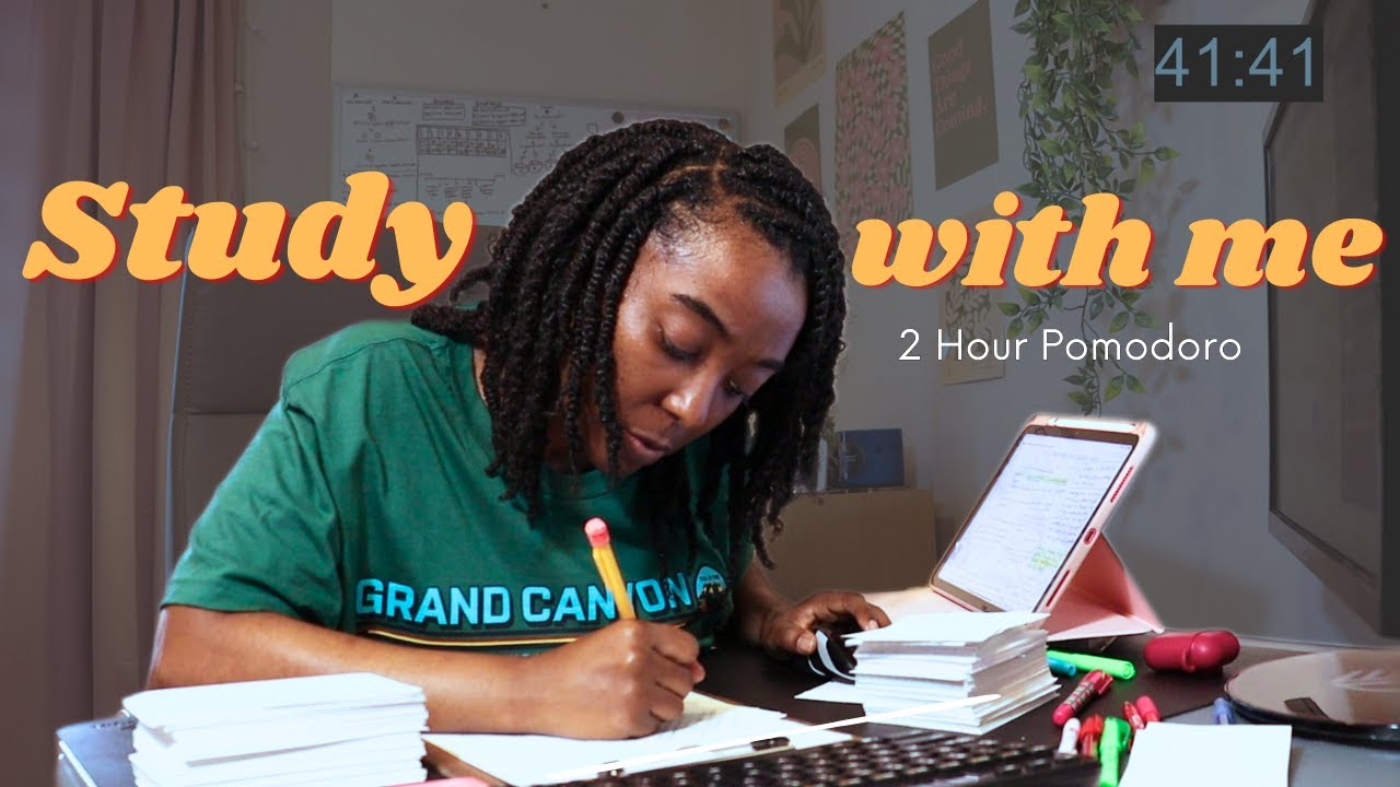 2 HOUR POMODORO STUDY WITH ME 📚 POMODORO TIMER 50/10 ⏰ Silent Break ...