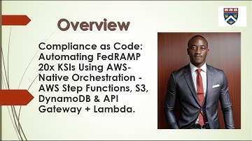 Automating FedRAMP 20x KSIs with AWS services overview