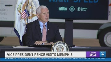 Vice President Mike Pence visits Memphis for COVID-19 roundtable