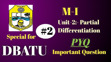 #partial  #differentiation  #dbatu #pyq #engineeringmathematics #apnamathswala