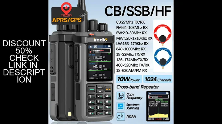 Iradio UV-98 PLUS GPS APRS Walkie Talkie 10W AM CB SSB LW MW SW HF Cross Band Repeater 1024Channels