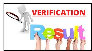 Verification Result Declared |  CMA-ICMAI |