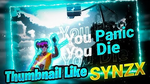 How to make Thumbnail Like SynzX⚡| PUBG Thumbnail Tutorial Like SynzX⚡