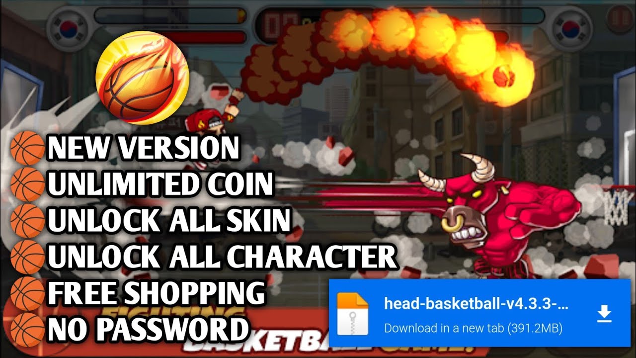 Head Basketball Mod Apk v4.3.3 No Password & Unlimited Coin