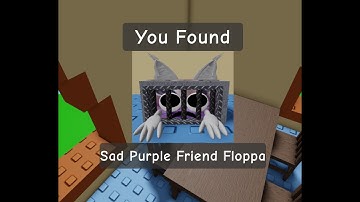How to Get Sad Purple Friend Floppa in find the floppa morphs | sad Purple friend floppa