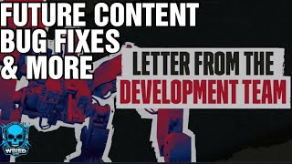 GENERATION ZERO Dev Letter | Bug Fixes | Future Content & More !