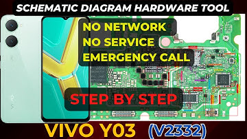 vivo Y03 v2332 No Network & No Service problem solution | Schematic Diagram | DMR SOLUTION
