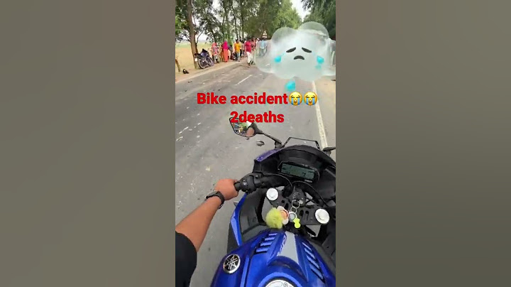 Bike accident 2 people death