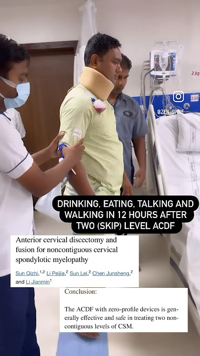 Walking in 12 hours of Cervical Spine Surgery After 2 levels ACDF!