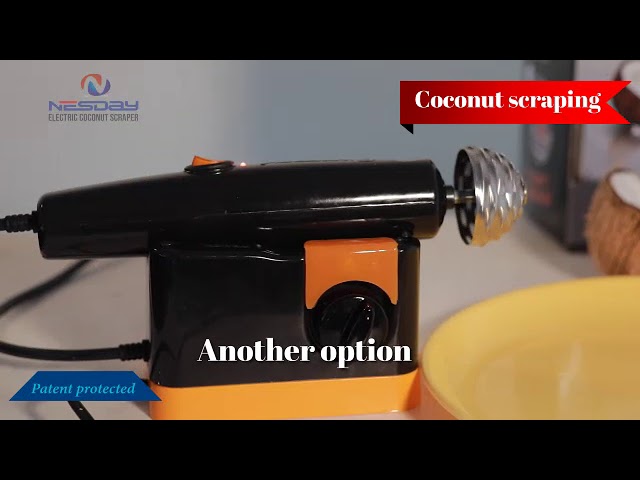 Coconut Scraper Portable Stool Blade Shredder Kitchen + FREE Wood Grater  Hand