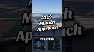 MSFS 2024 Fenix A319 Lufthansa Landing at Munich Airport from Genoa #shorts