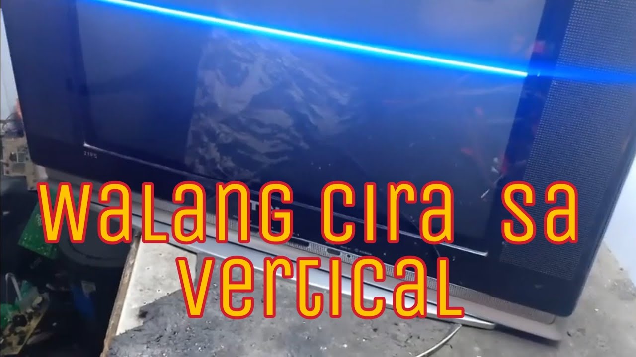 TCL 21" crt tv horizontal line paano ayusin? YouTube