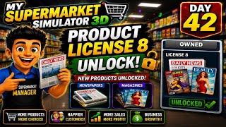 My Supermarket Simulator 3D 👉 Day 42 | Product License 8 Unlock 🔓📰 | Android Gameplay screenshot 4
