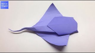 Origami Manta Ray Tutorial  How to make a paper Manta Ray