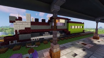 Train for a Station (Part 1/2) - Minecraft Build Timelapse