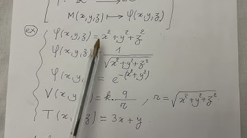 Le champ scalaire et le champ de vecteurs 