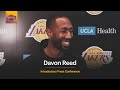 Davon Reed - Lakers Introductory Press Conference