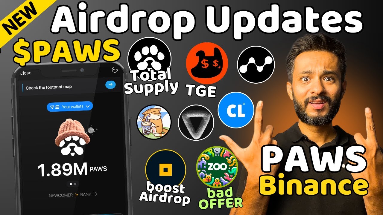 PAWS Total Supply and Listing | Nodepay Airdrop Listing | Not Pixel Airdrop  Booster | Money Dogs