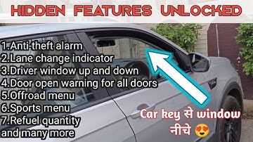 Hidden features unlocked🤩|Anti-theft alarm,acoustic confirmation,off road menu and much more|kushaq