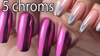 5 WAYS to do chrome nails!!!/Easy chrome nails tutorial! screenshot 2