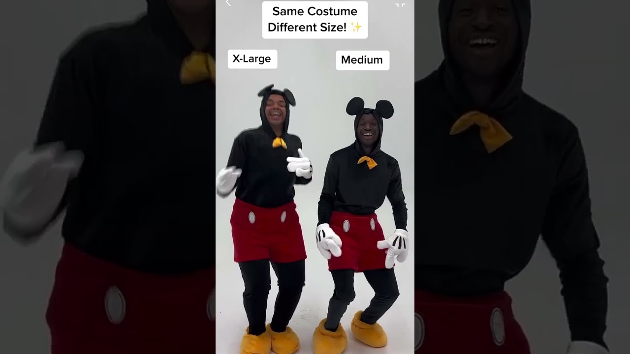 Same Costume Different Size 