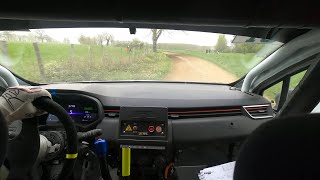 ES 9 Rallye terre des causses 2024, Thomas Eustaquio/Pauline Compozieux, caméra embarqué clio rally5