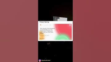 Top 5 React Animation Libraries: Bring Your UI to Life! 🚀 #react #webdesign #uidesign