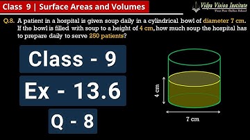 Class 9 Maths, Exercise 13.6 - Q 8 🌟 Surface Areas and Volumes 🌟 NCERT, CBSE 🎯