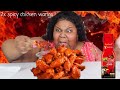 2X NUCLEAR SPICY CHICKEN WING CHALLENGE|  prissy p |  steph and tasha