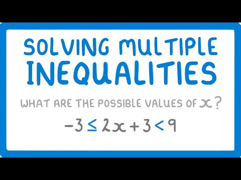 GCSE Maths - Solving Algebraic Inequalities with 2 Inequality Signs (Inequalities Part 3) #58